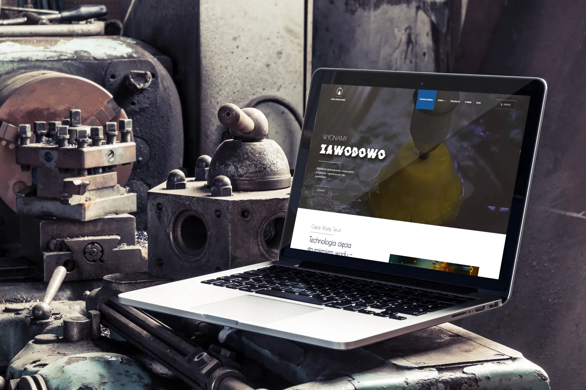 Realizacja - cieciewodatorun.pl - mockup