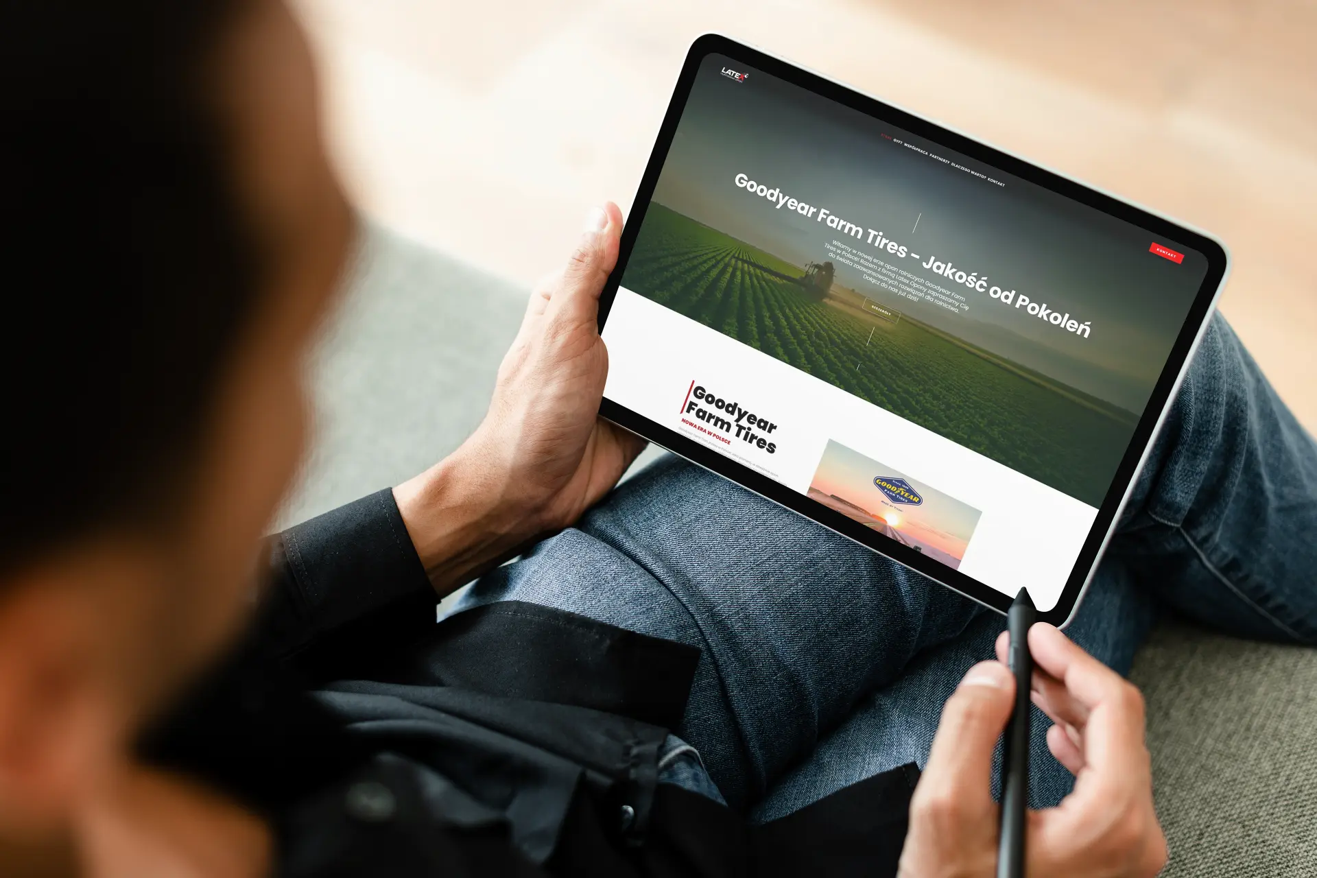 Projekt strony www dla Latex Opony - Good Year Farm Tires