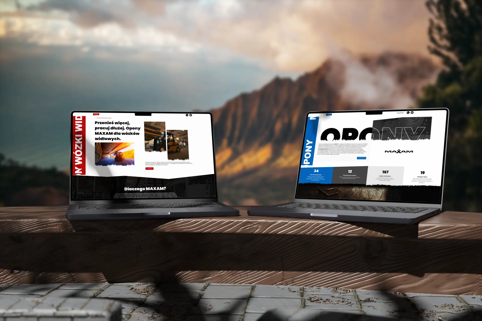 Maxam Opony - mockup