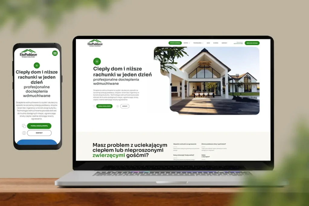 Realizacja - Ekopoddasze.pl - Mockup